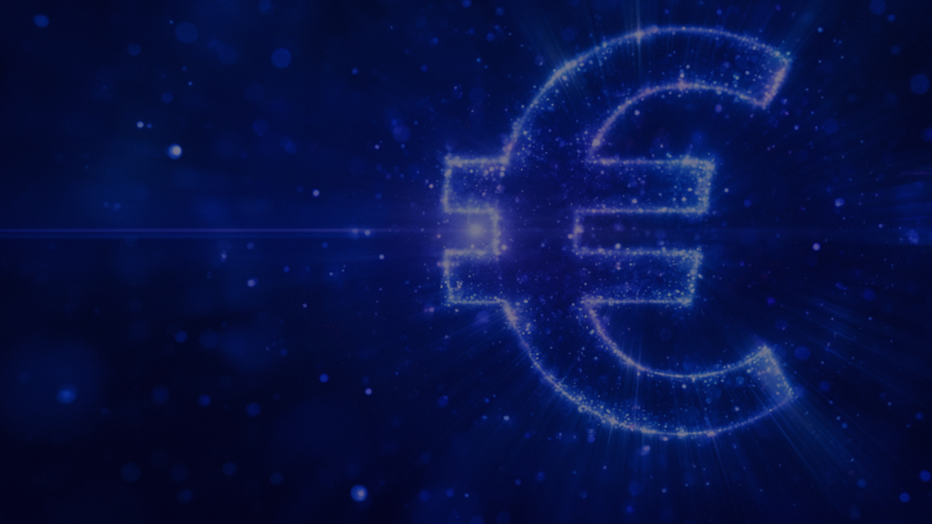 Leuchtendes Eurozeichen